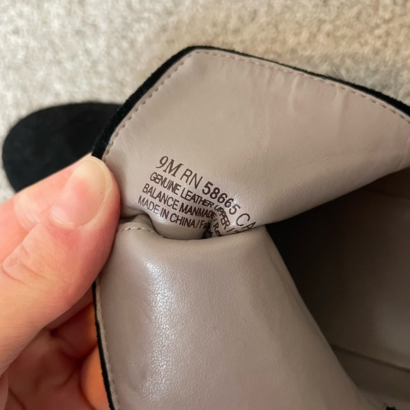 Hinge Black Suede Heeled Boots - Picture 4 of 4